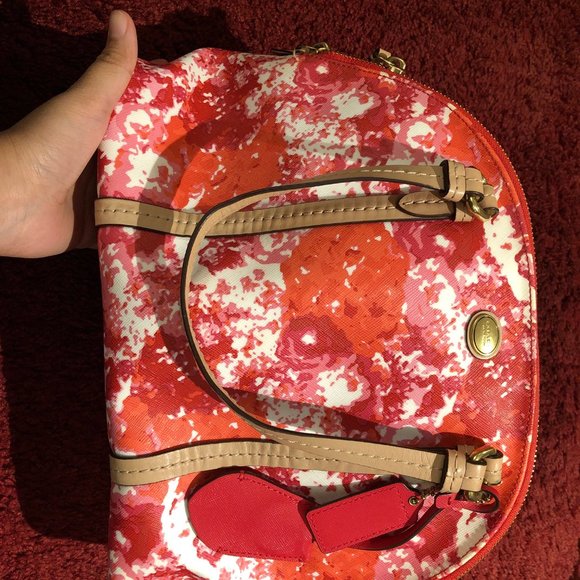 COACH PEYTON FLORAL DOMED SATCHEL - Picture 3 of 8